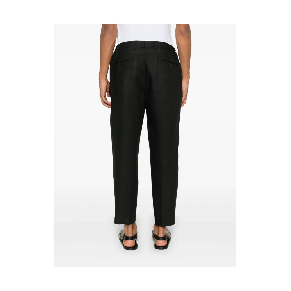 Briglia Zwarte Broek met Elastische Tailleband Black Heren
