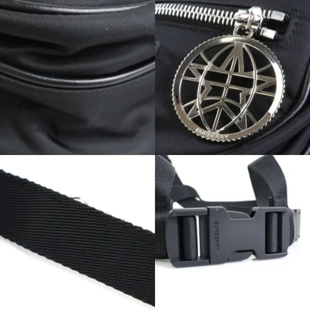Burberry Vintage Pre-owned Nylon crossbody-bags Black Dames