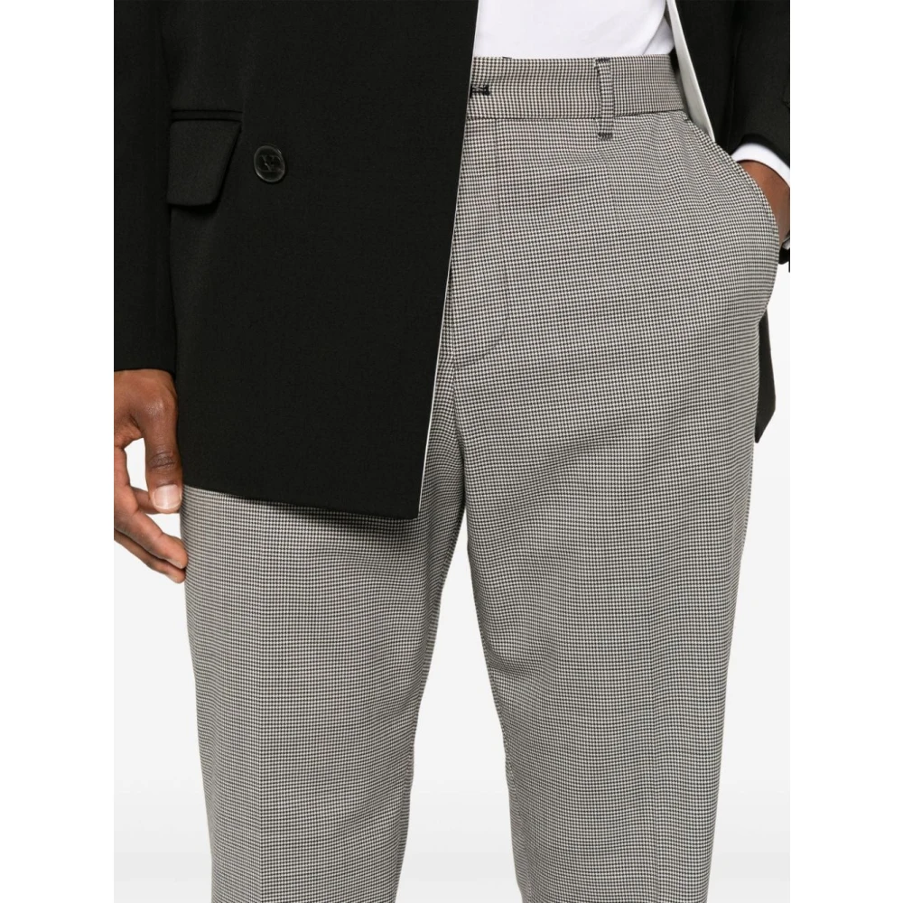 Hugo Boss Klassieke Houndstooth Broek voor Heren Gray Heren