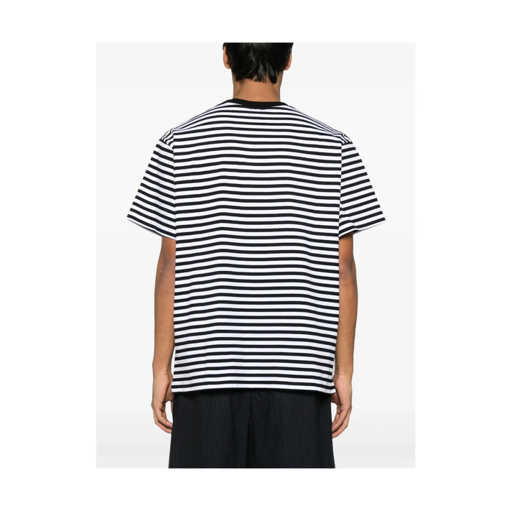 Loverboy by Charles Jeffrey Gestreept Zwart Zak T-shirt Black Heren