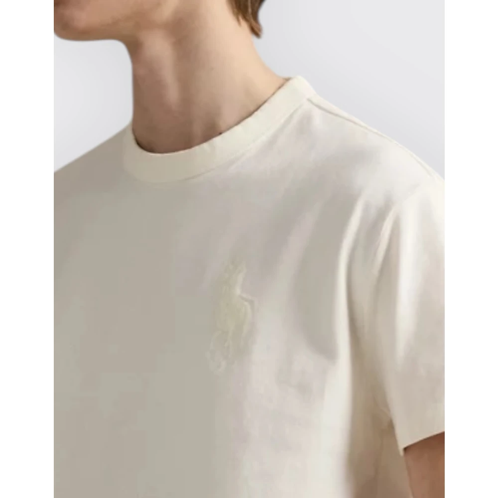 Polo Ralph Lauren Custom Slim-Fit Katoenen T-Shirt Beige Heren