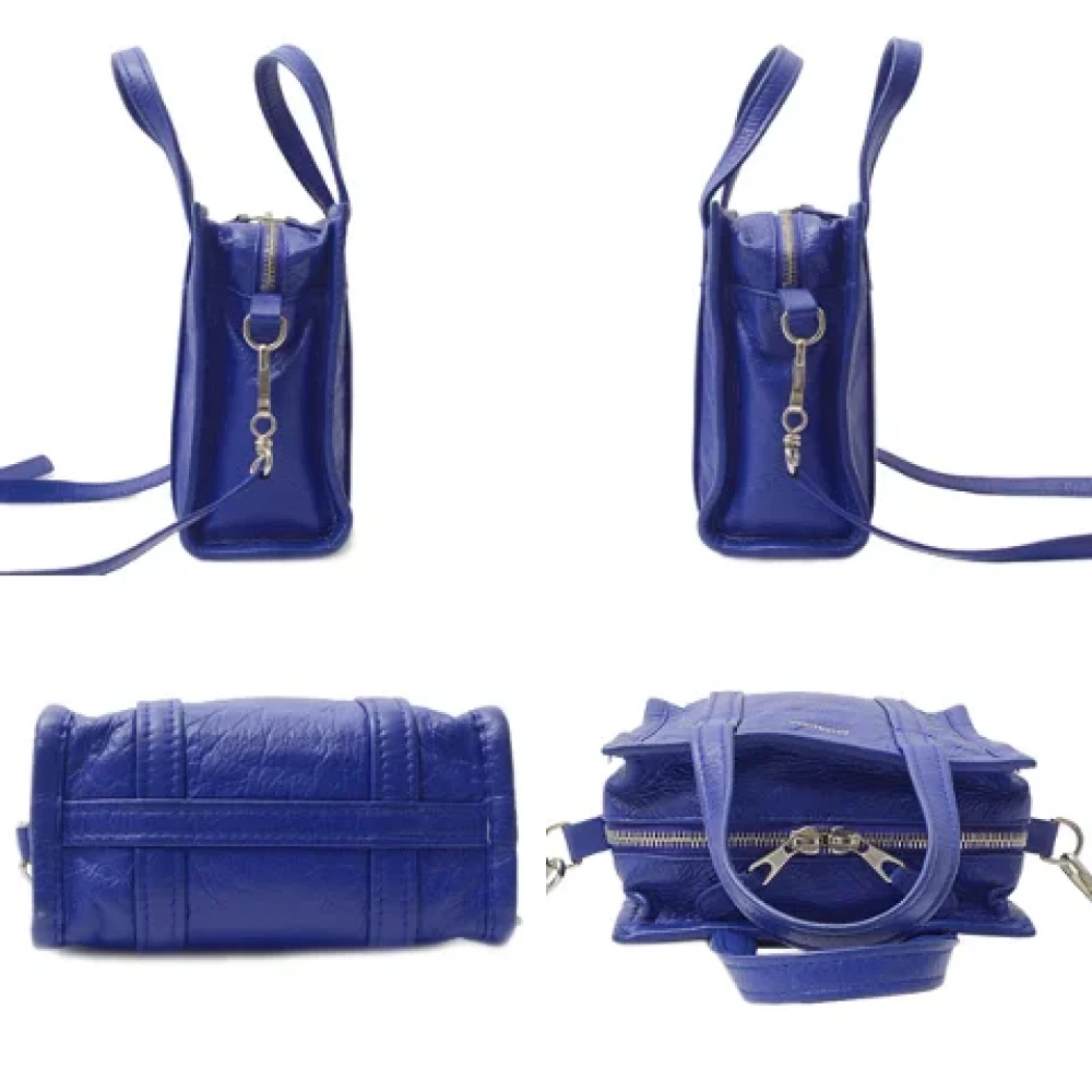 Balenciaga Vintage Pre-owned Leather handbags Blue Dames