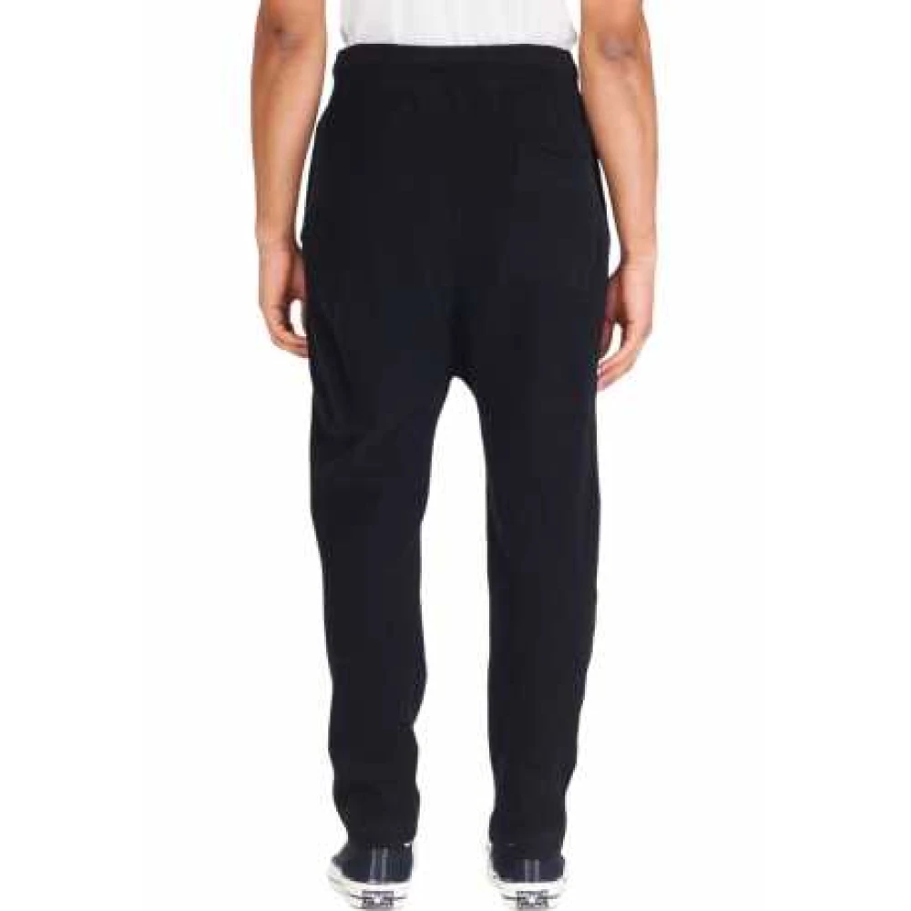 Isabel Benenato Zwarte Wol Kasjmier Joggingbroek Black Heren