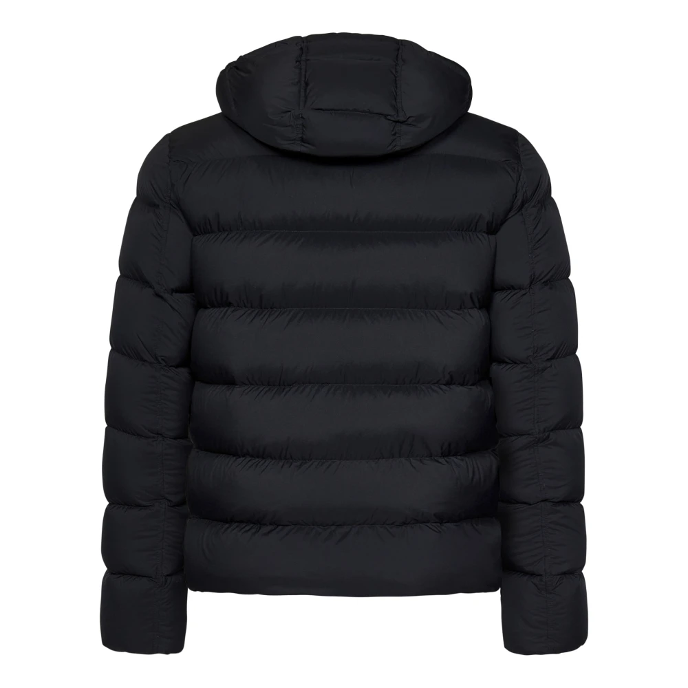 Herno Zwarte Quilted Nylon Donsjas Black Heren