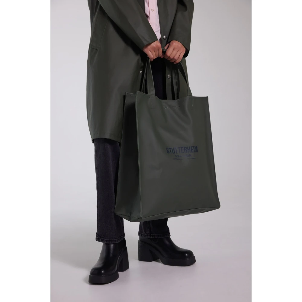 Stutterheim Grote Waterdichte Tote Tas Green Dames