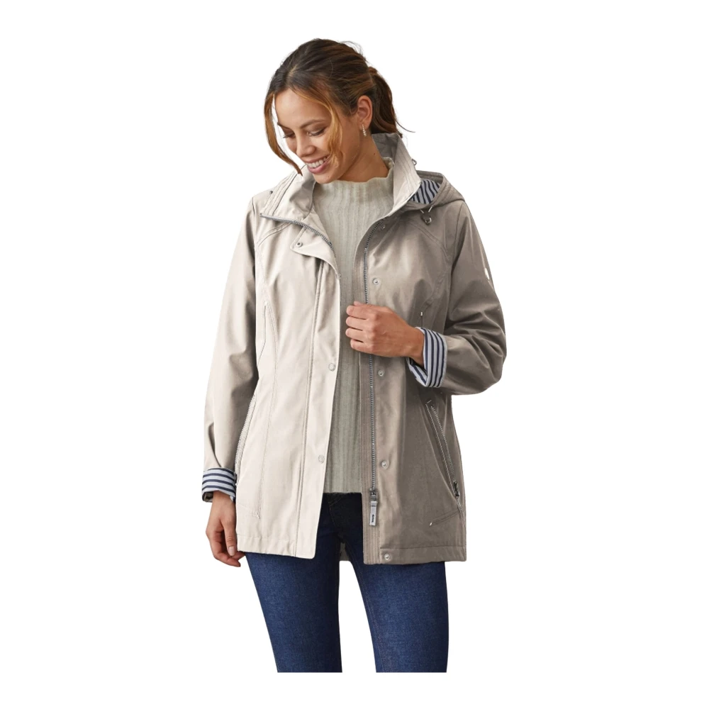 Junge Waterdichte Comfort Fit Jas Luna Beige Dames