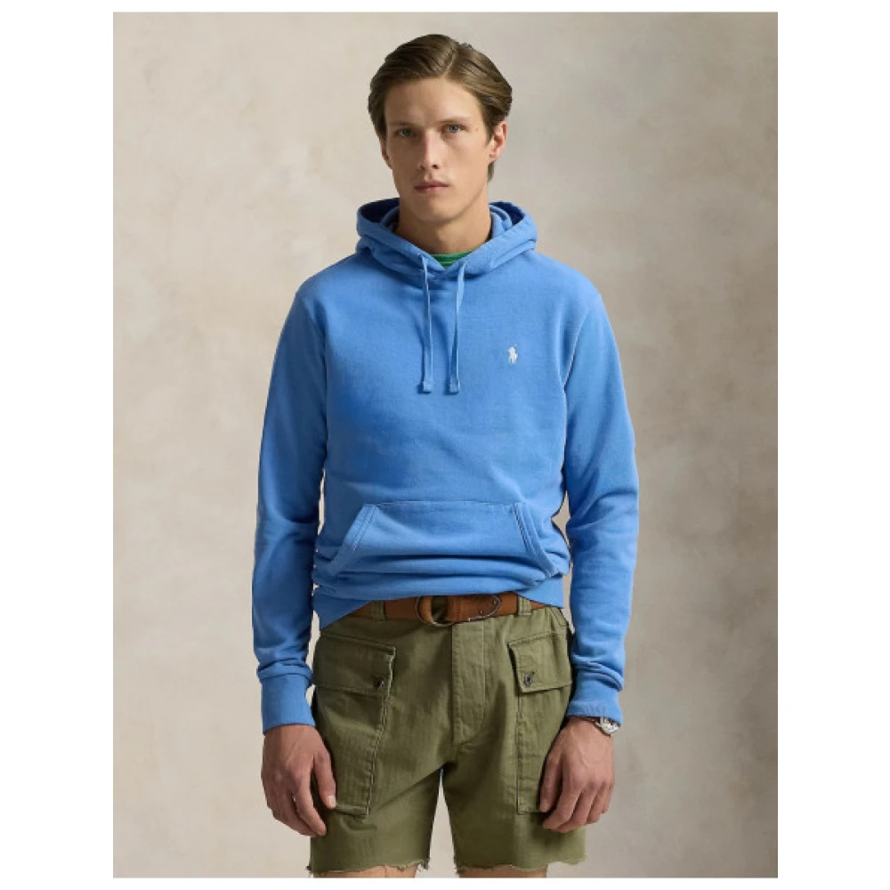 Polo Ralph Lauren Katoenen hoodie met sportieve stijl Blue Heren