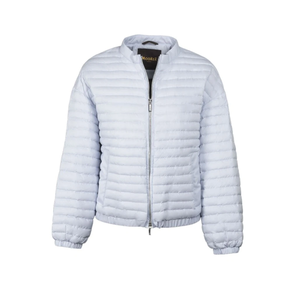 Moorer Women's Blue Down Jackets, M, Elvira-S3 Jacket