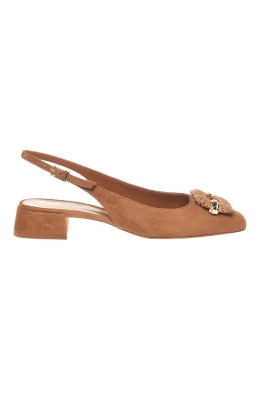 Slingback-pumps i mocka