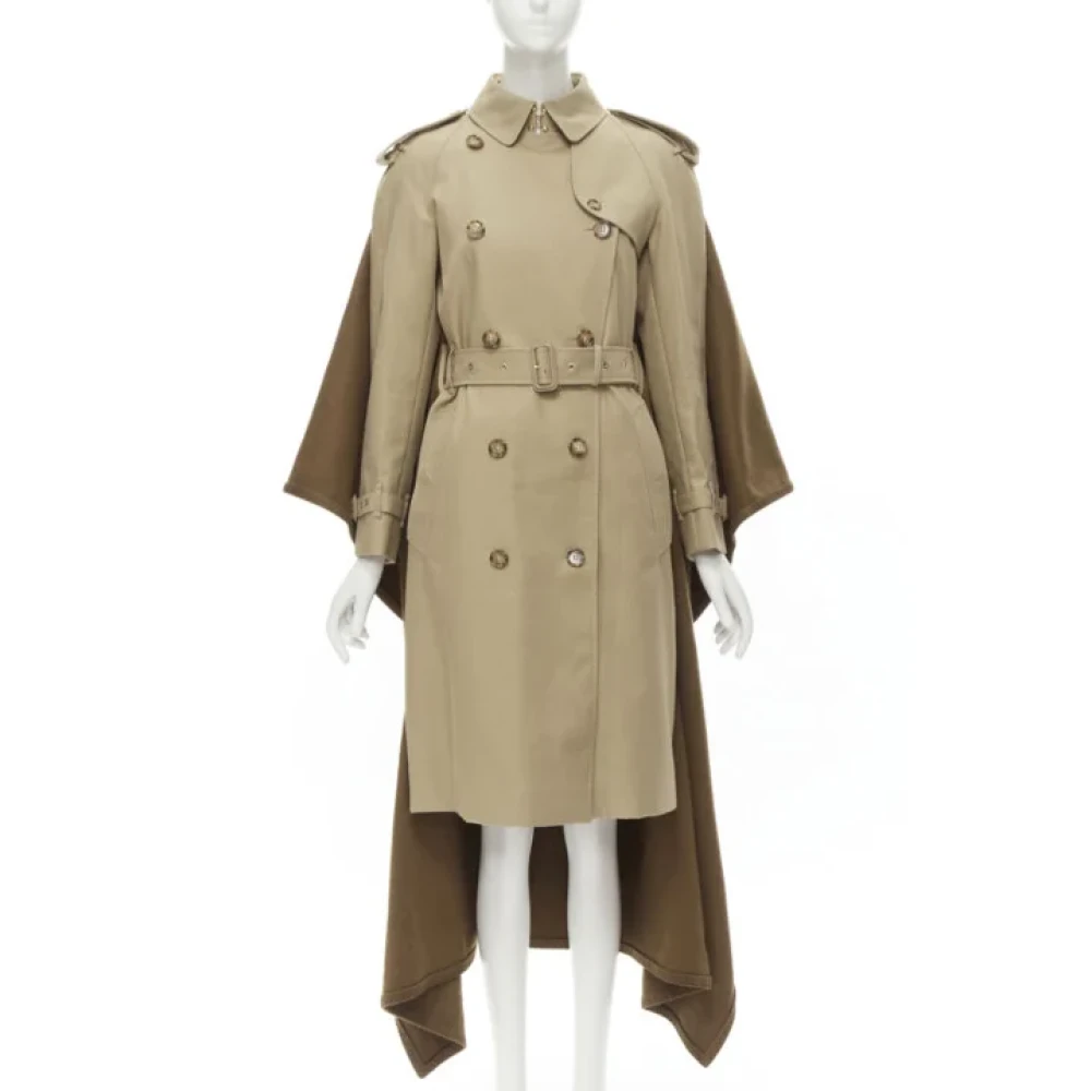 Burberry Vintage Pre-owned Cashmere outerwear Beige Dames