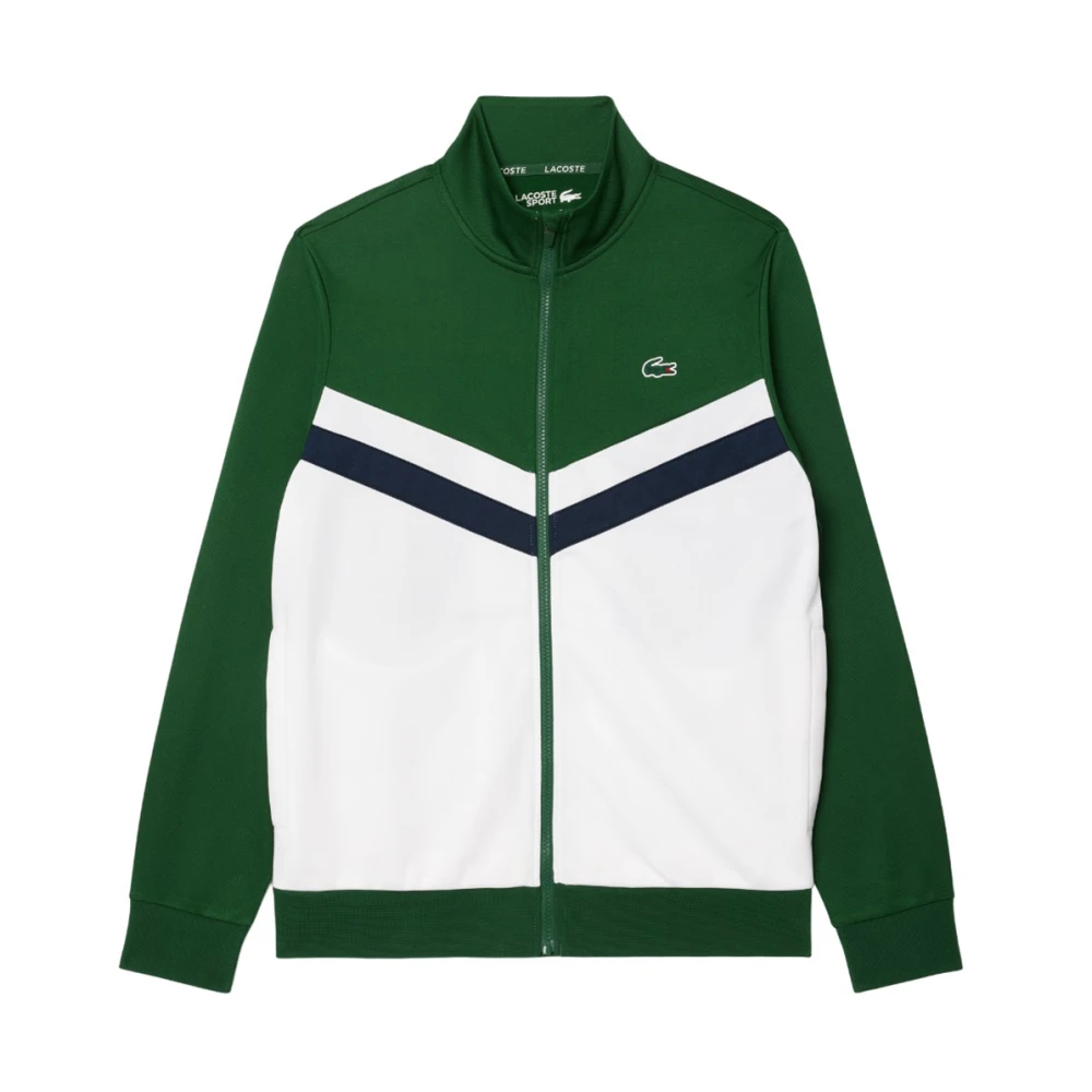 Lacoste Zip Sweatshirt för och Komfort Green, Herr