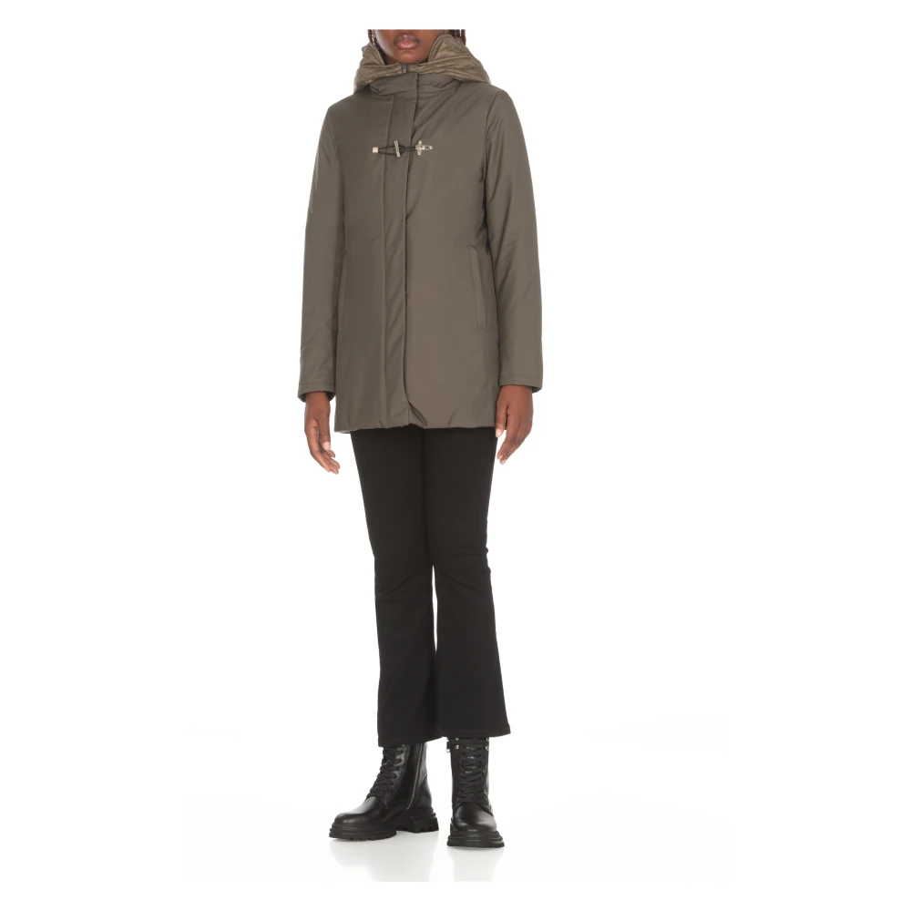 Fay Groene Hoodiejas met Ritssluiting Green Dames