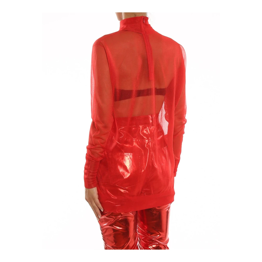 Dolce & Gabbana Long Sleeve Tops Red Dames