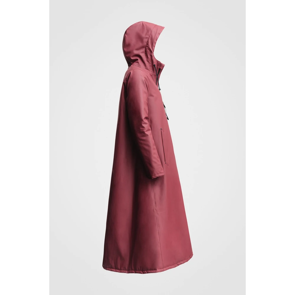 Stutterheim Warme Winter Regenjas voor Vrouwen Red Dames