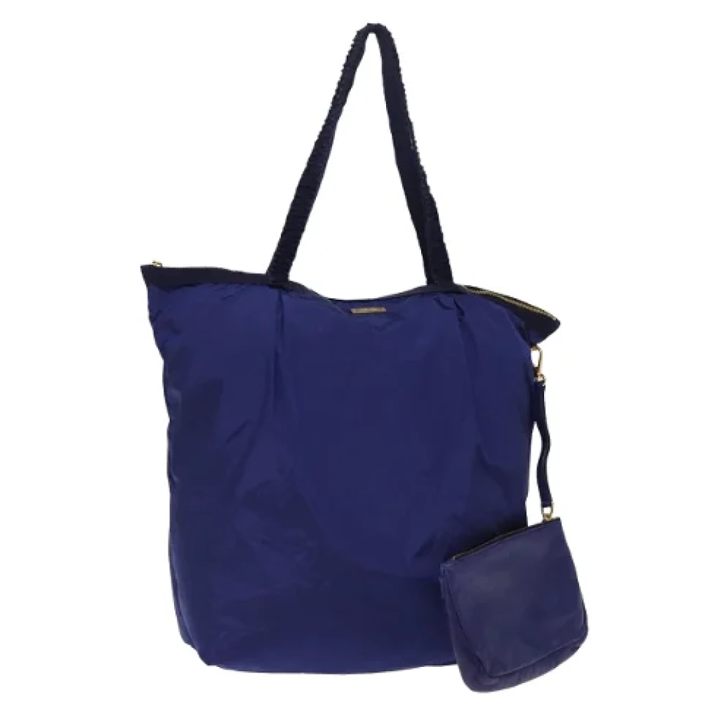 Miu Pre-owned Fabric totes Blue Dames