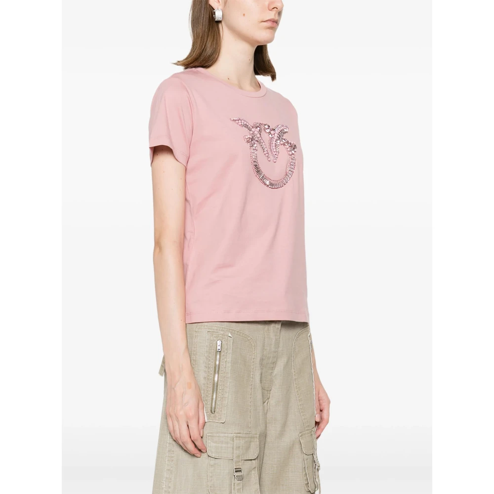 pinko Quentin T-shirt Pink Dames