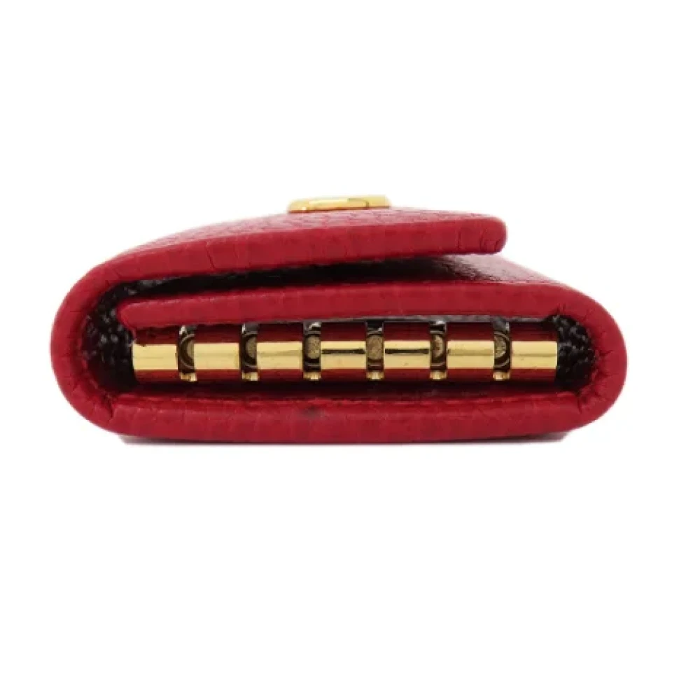 Gucci Vintage Pre-owned Leather key-holders Red Dames