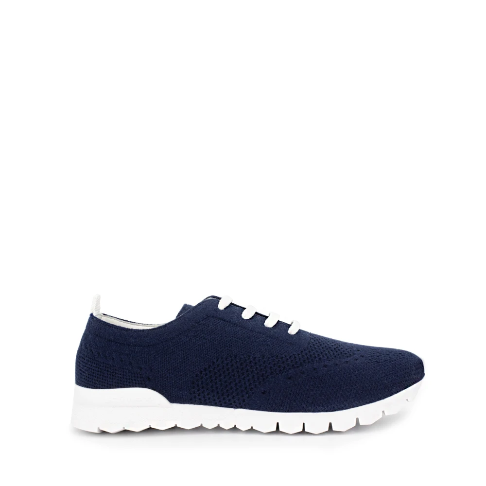 Kiton Geweven Kasjmier Sneakers Heren Schoenen Blauw