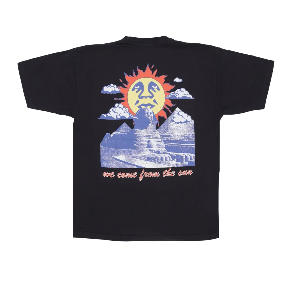 Obey Zon Vintage Zwart T-shirt Black Heren