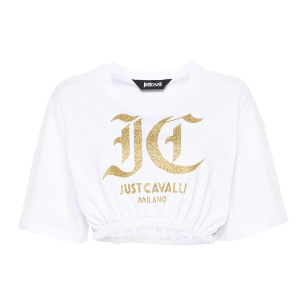 Just Cavalli Witte T-shirts & Polos voor Vrouwen White Dames