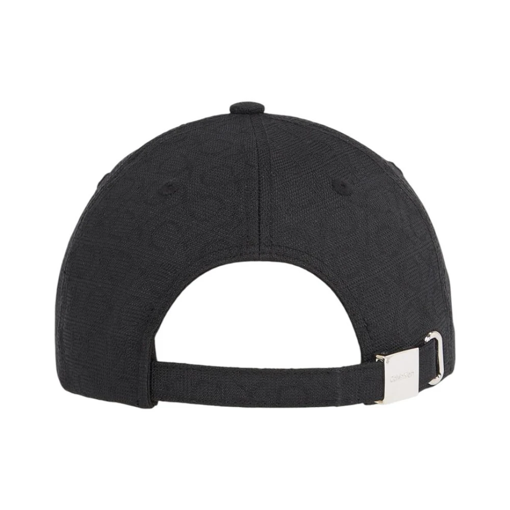 Calvin Klein Stijlvolle Zwarte Polyester Cap Black Dames