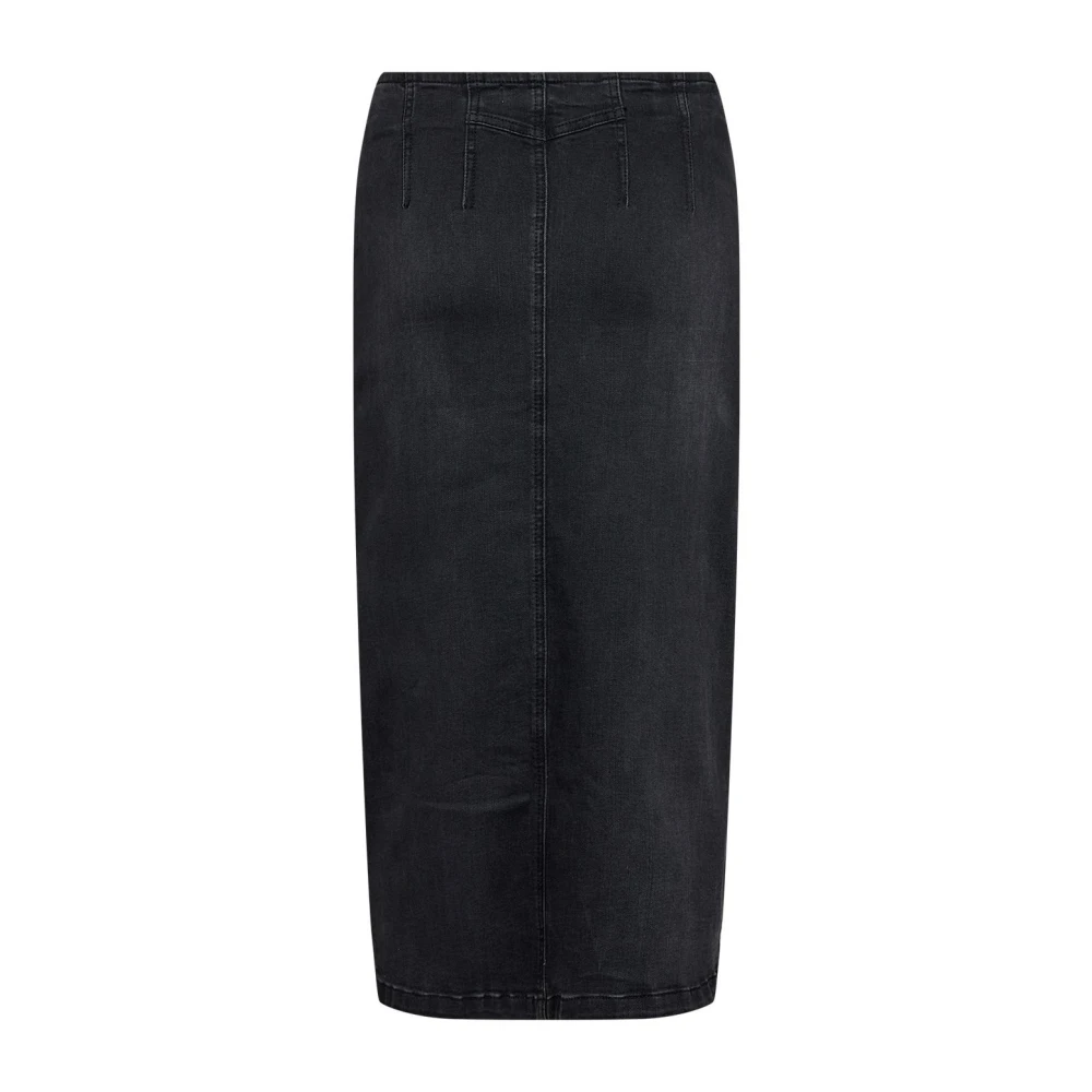 Soyaconcept Rok met ritsdetail Grijs Black Dames