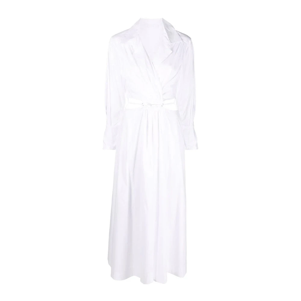 Simkhai Witte Core Cut-Out Midi Jurk White Dames