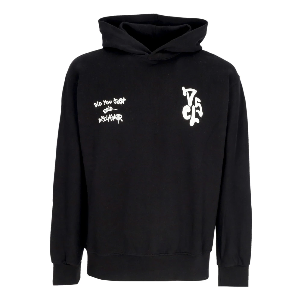 Disclaimer Zwarte Logo Hoodie Licht Sweatshirt Black Heren