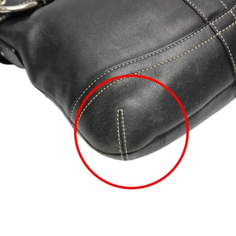 Coach Pre-owned Leather shoulder-bags Black Dames