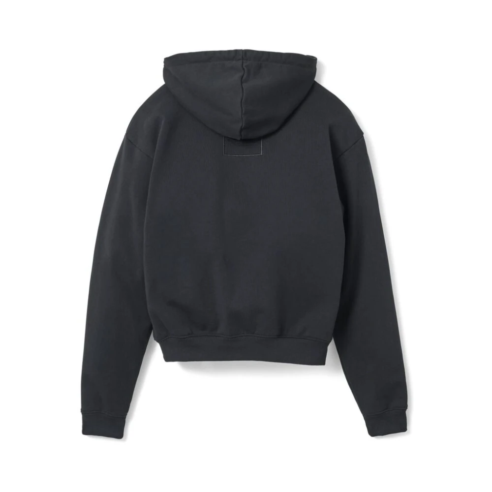 Marc Jacobs Zwarte Katoenen Hoodie met Geborduurd Logo Gray Dames