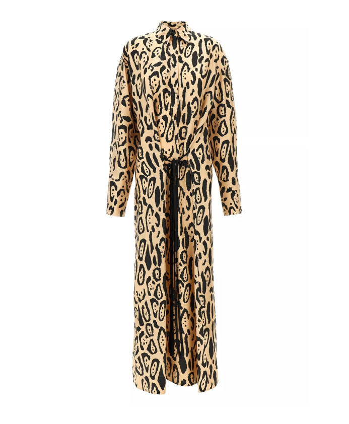 brown-silk-oversized-dress