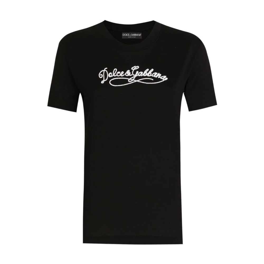 Dolce & Gabbana Black T-Shirts, Female, M, T-Shirts