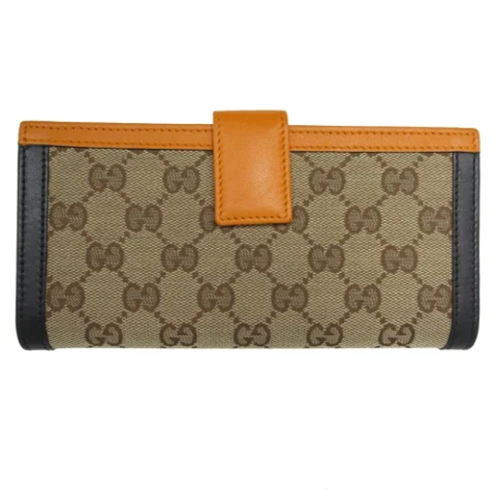 Gucci Vintage Pre-owned Leather wallets Brown Dames