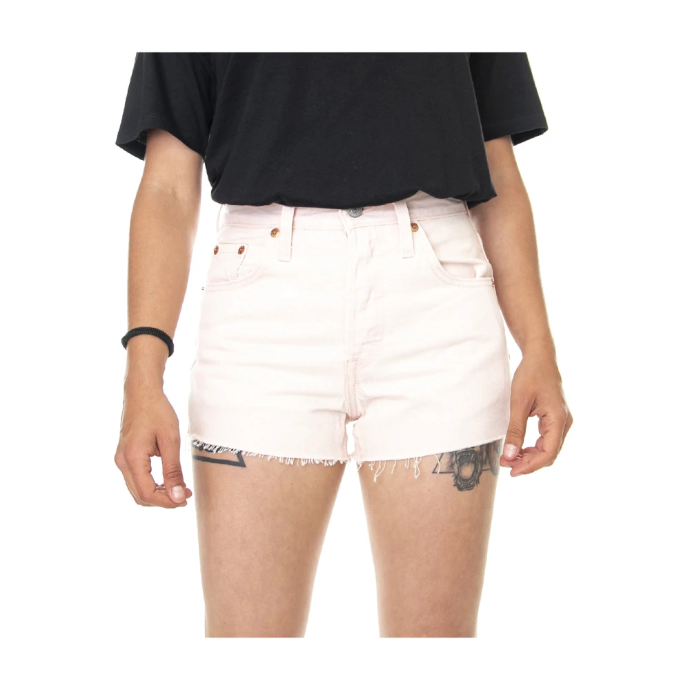 Levi's Denim Bermuda Shorts Lente Zomer Pink Dames