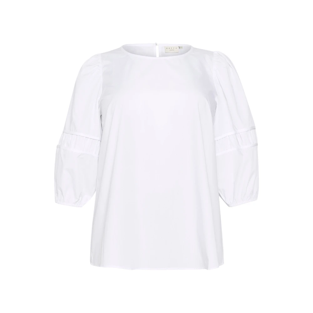 Kaffe Curve Vrouwelijke Blouse Optisch Wit White Dames