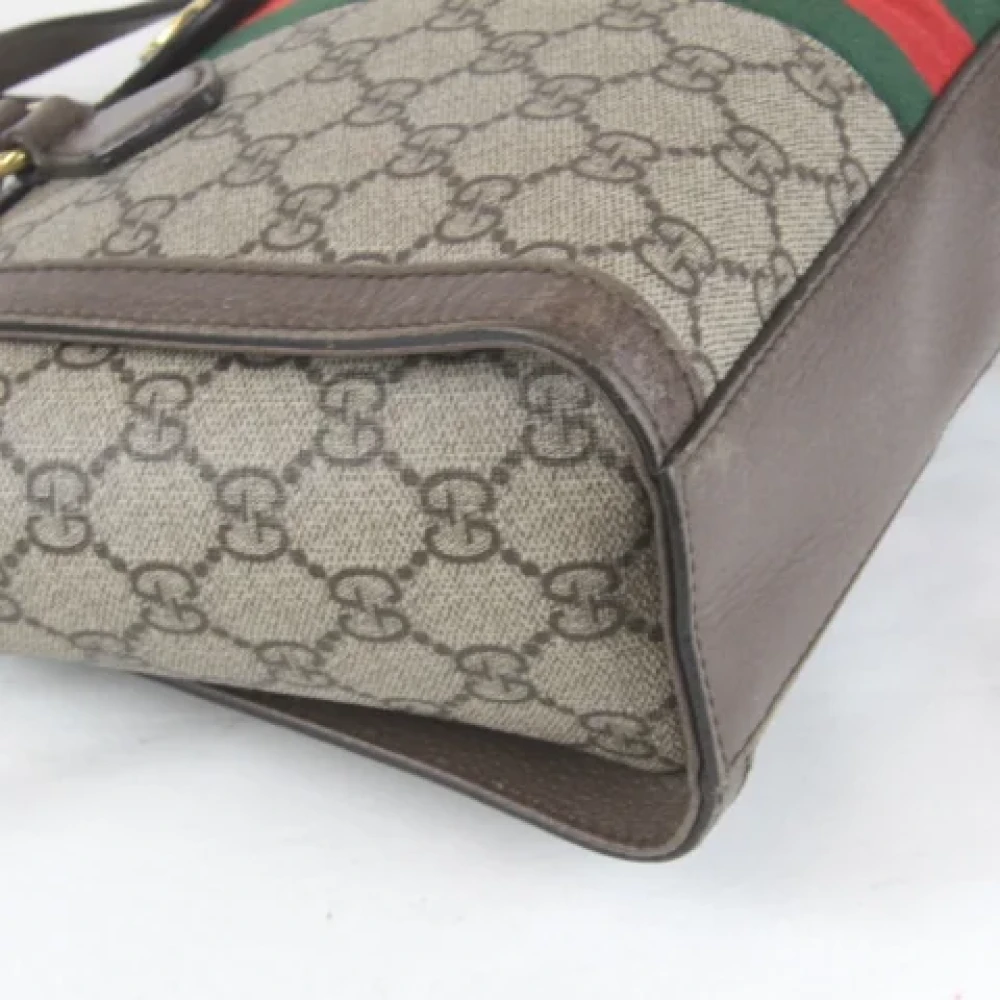 Gucci Vintage Pre-owned Canvas gucci-bags Brown Dames