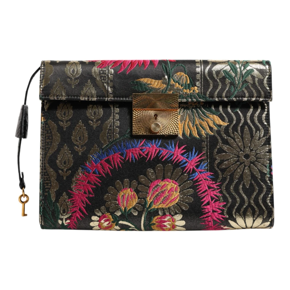 Dolce & Gabbana Women's Jacquard Floral Document Briefcase Bag