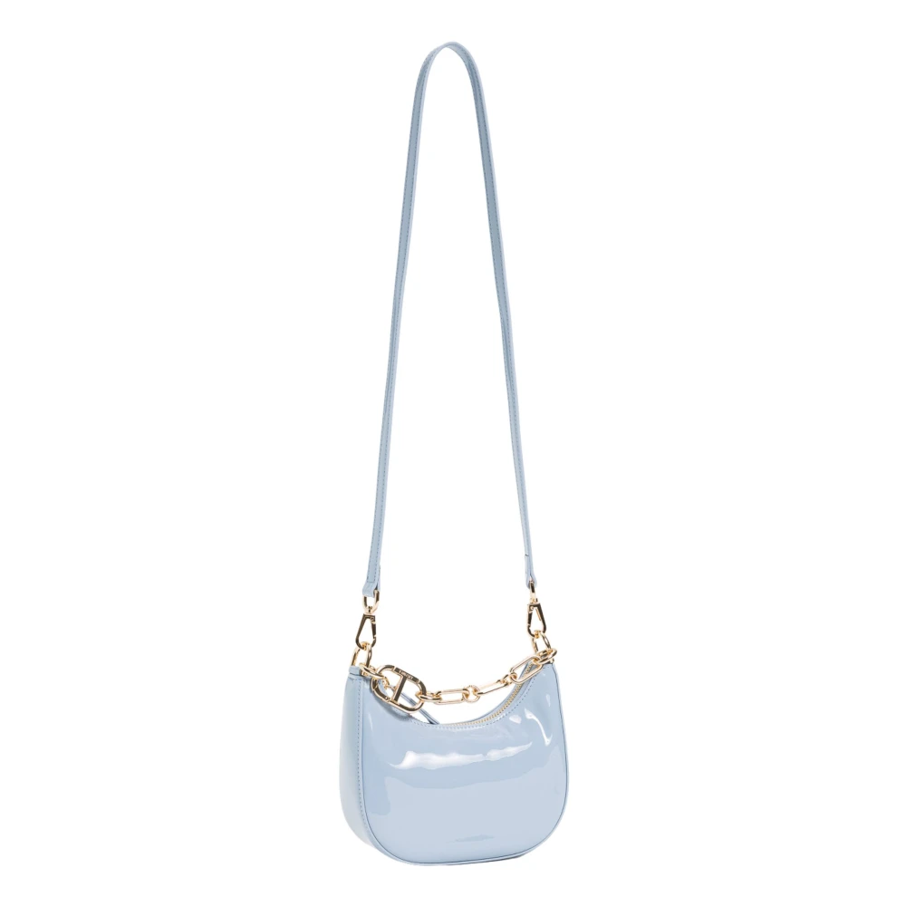 Twinset Lichtblauwe schoudertas met ketting Blue Dames