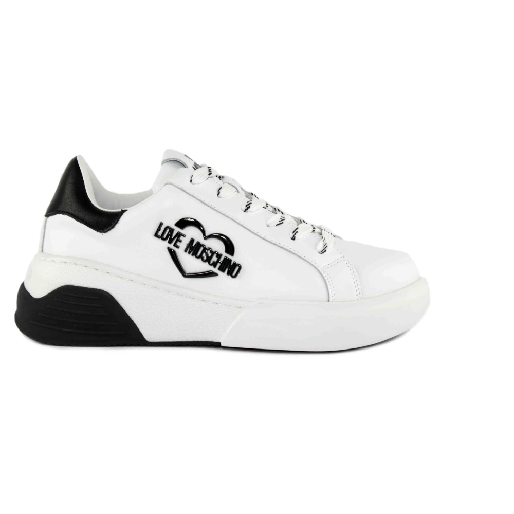 Love Moschino Witte Sneakers White Dames