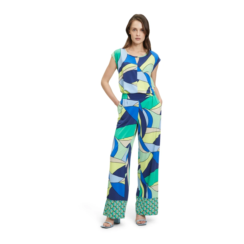 Betty Barclay Grafische Print Aantrekbroek Multicolor Dames