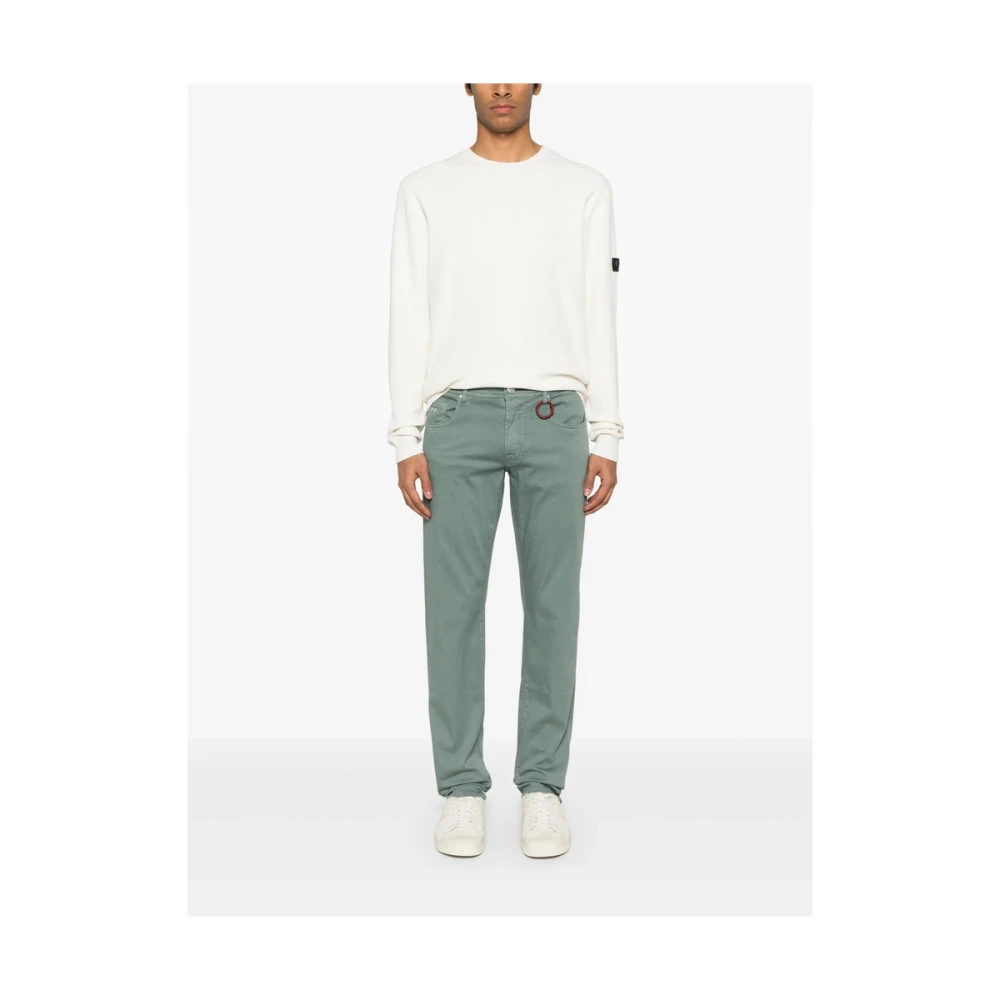 Tramarossa Teal Groene Klassieke Vijf-Pocket Broek Green Heren