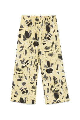 yellow-elasticated-drawstring-waistband-shorts