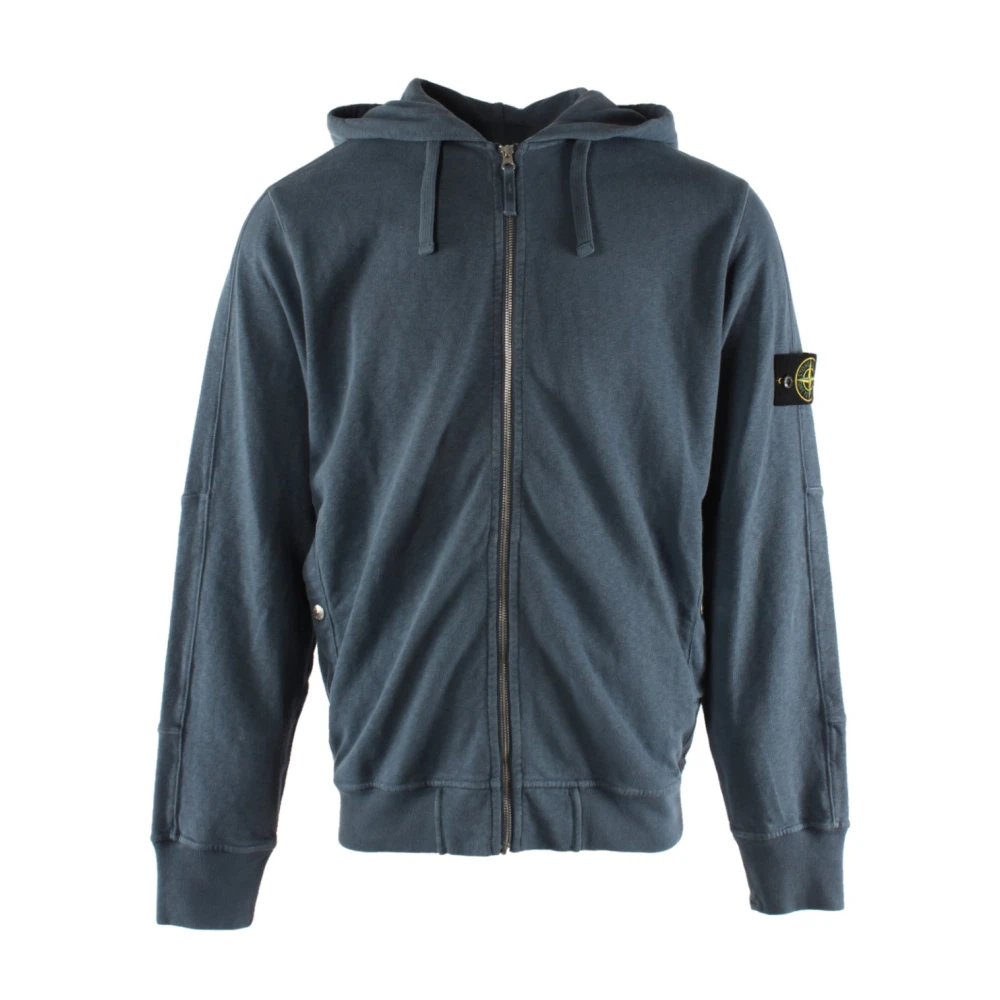 Stone Island Blå Bomull Herrväst Blue, Herr