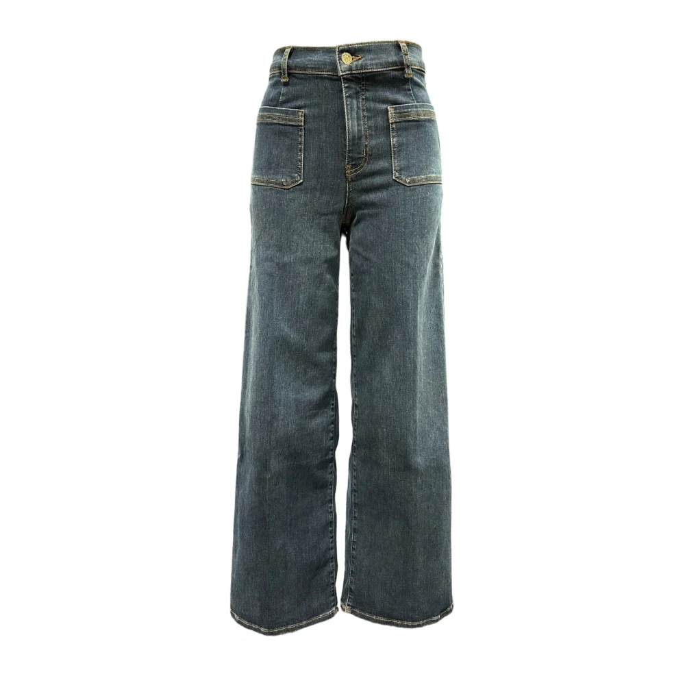 Frame Palazzo Bardot Slim Jeans Blue Dames