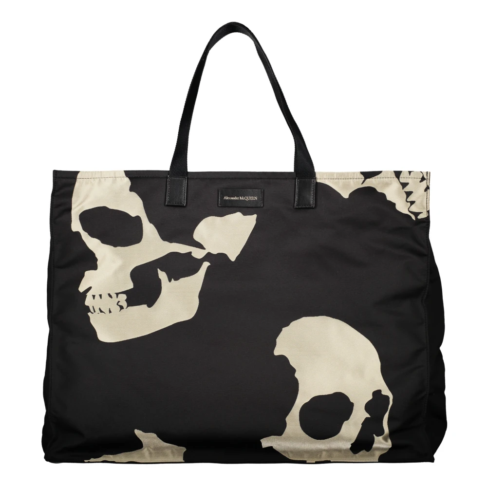 Alexander mcqueen Stijlvolle Bedrukte Tote Tas Black Heren