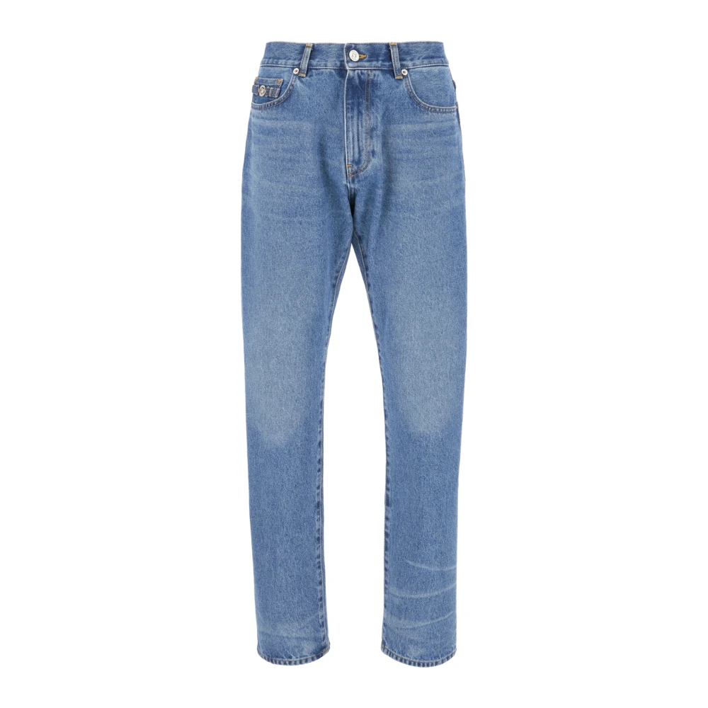 Versace Klassieke Denim Jeans voor Dagelijks Gebruik Blue Heren