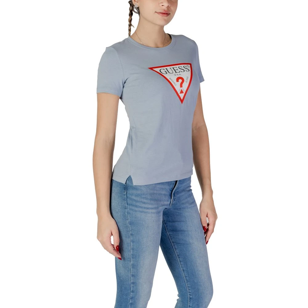 Guess Blauw Katoenen Dames T-shirt Blue Dames