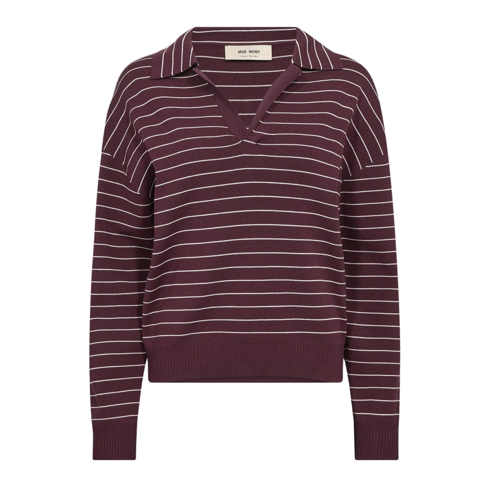 Mos Mosh - V-Ausschnitt Strickware - Knitwear - Damen - Lila - L - Bild 3