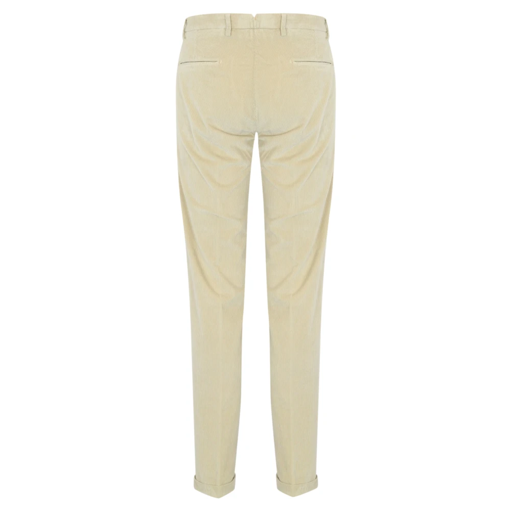 Briglia Beige Fluwelen Broek Slim Fit Beige Heren