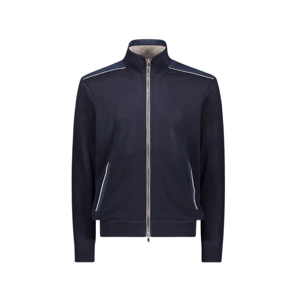 PAUL & SHARK Sweatshirt met rits en hoodies Blue Heren